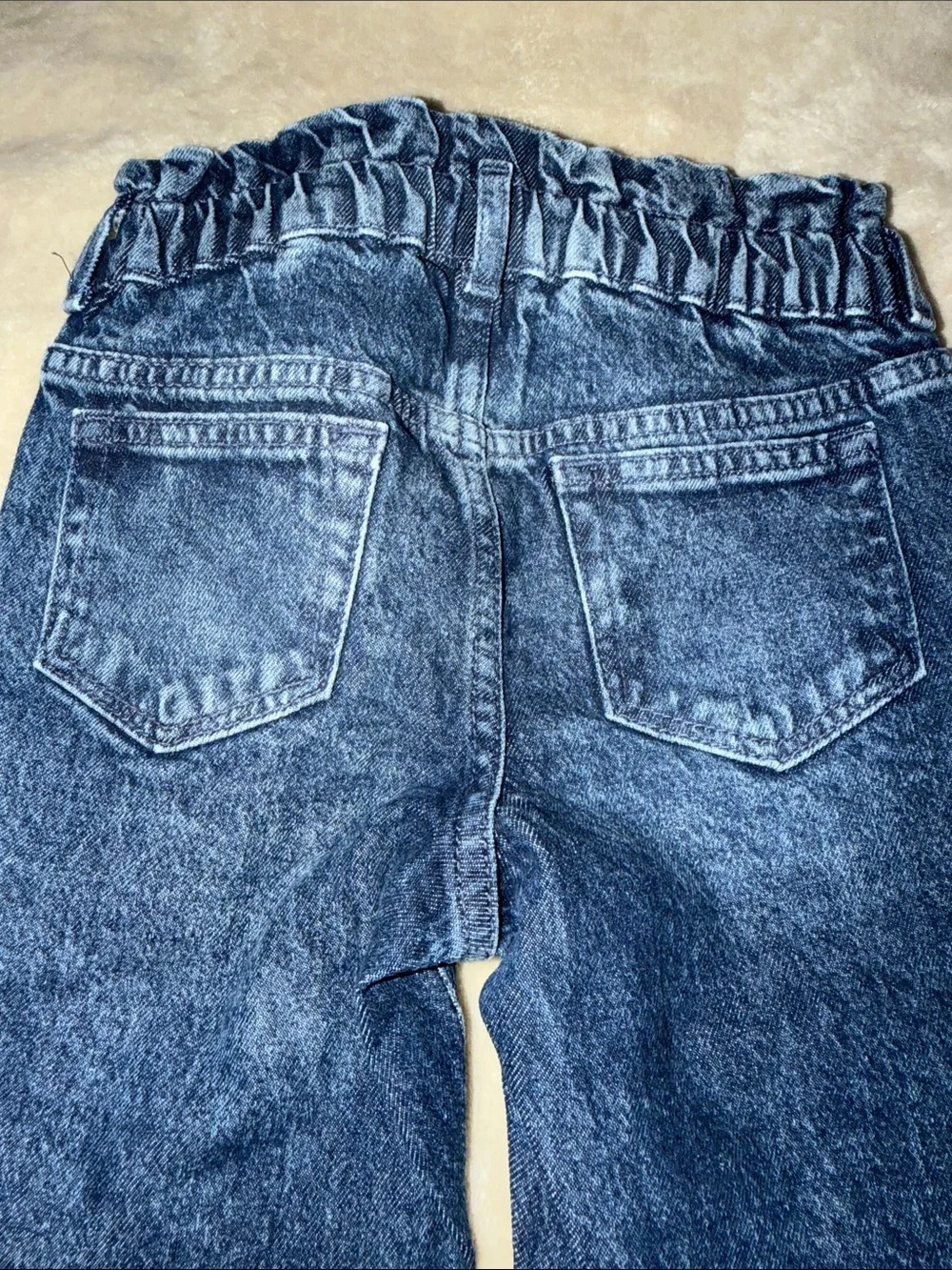 GAP Dark Blue Elastic Waist Denim Jogger Pants